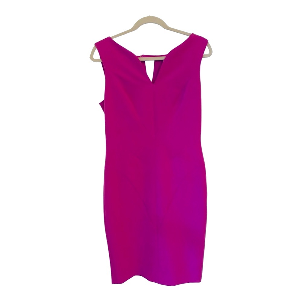 Milly Hot Pink/Fuschia Color Block Scuba Knit Sheath Dress